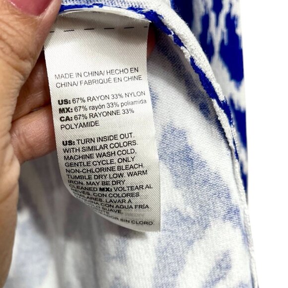 Chico’s Spun Rayon Ikat Stitched Cardigan M - Picture 8 of 9